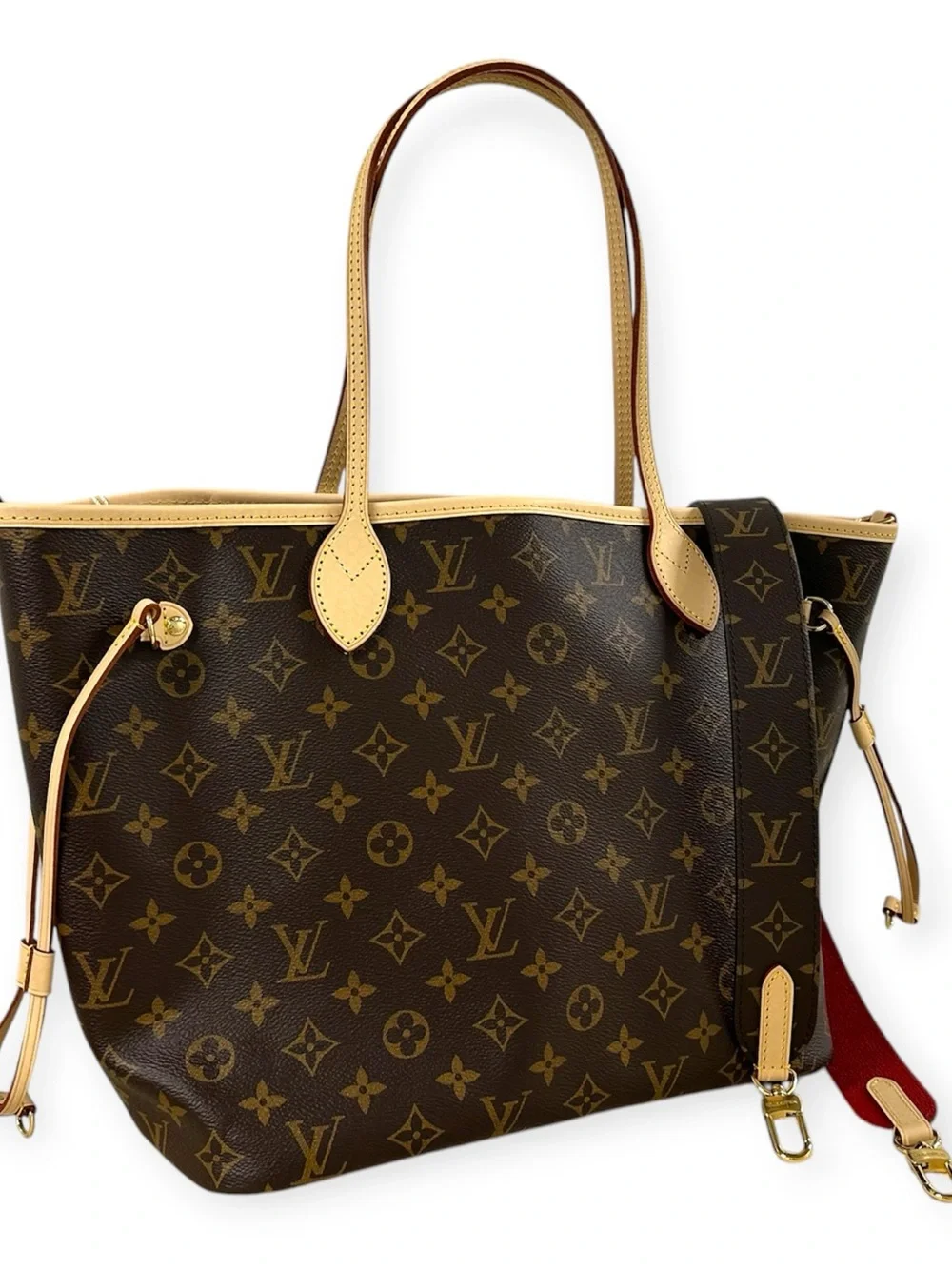New Louis Vuitton Neverfull Bandouliere Inside Out MM Monogram Reversible M12096 - Picture 6 of 16